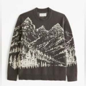 Men’s Abercrombie and Fitch marled crew sweater brand new, never worn with tags!